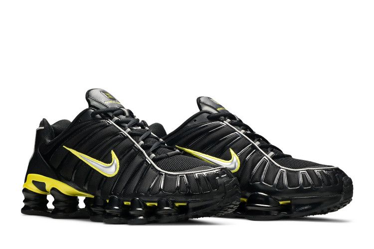 Shox TL Black Dynamic Yellow Metallic Silver