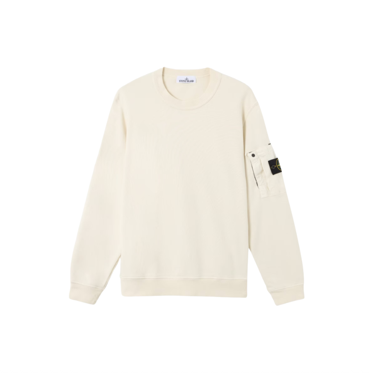 Stone Island Pull Crewneck Blanc