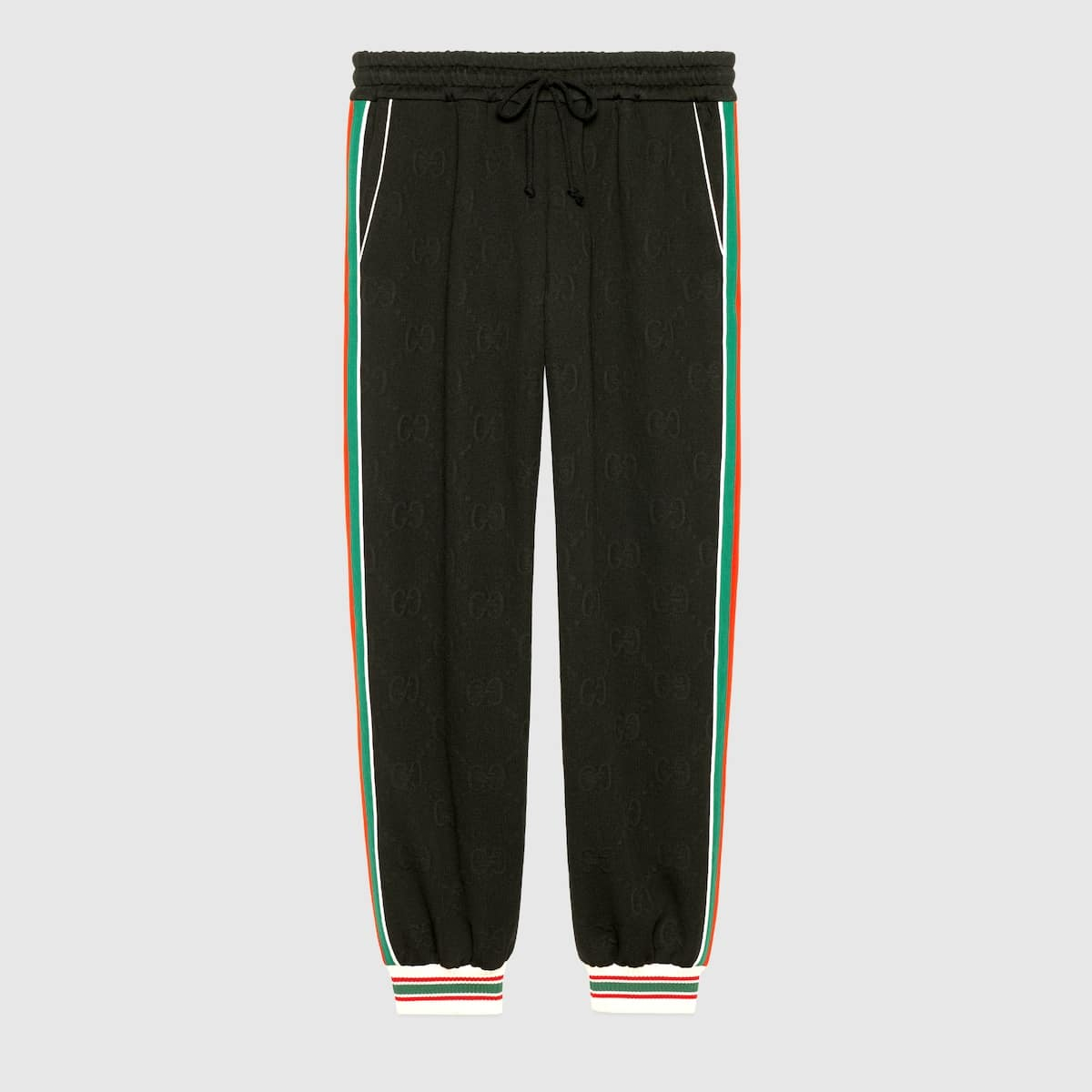 Gucci Pantalon de Jogging Jersey Jacquard GG Noir