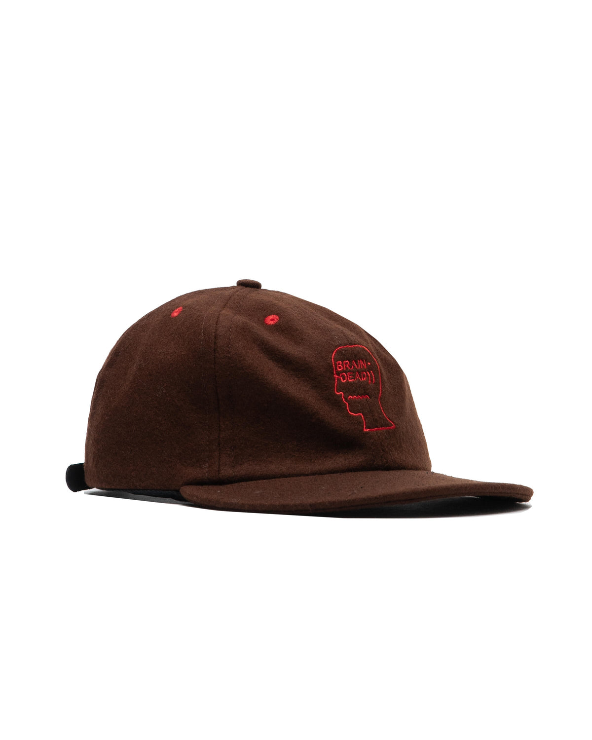 Brain Dead Flannel Classic Logohead 6 Panel Hat