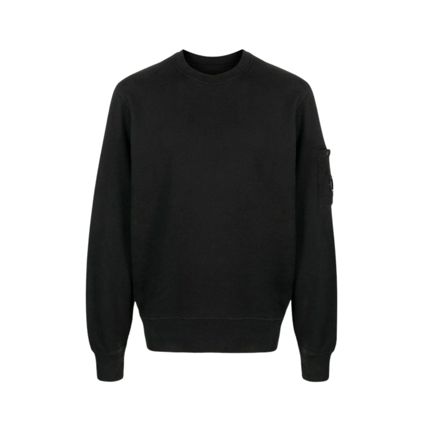 C.P. Company Pull Crewneck Diagonal Raised Noir