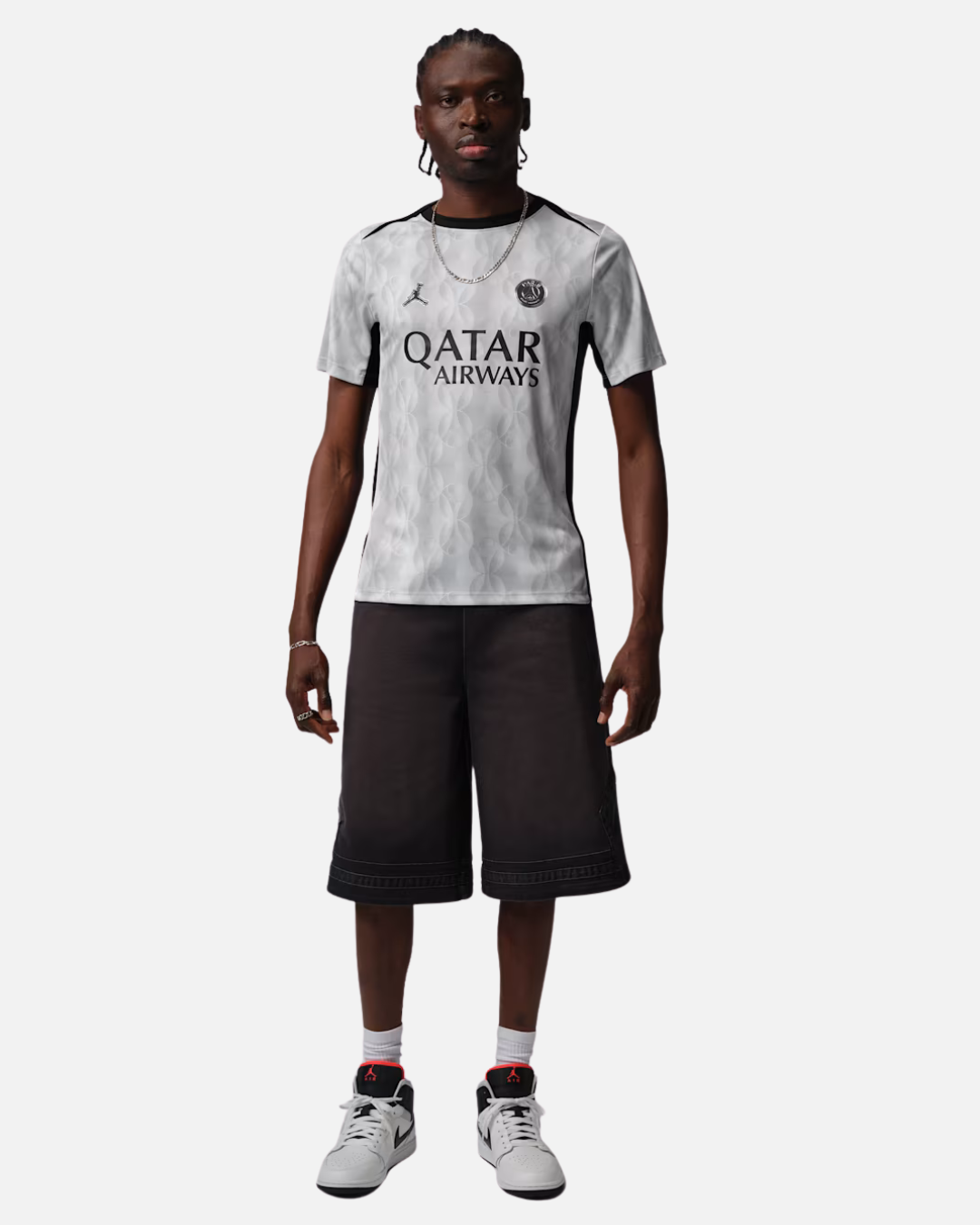 Maillot Pré-match PSG Pro Night Edition 2026 - Blanc/Noir