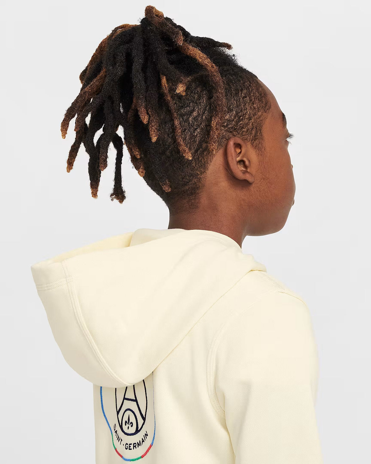 Sweat à capuche PSG Junior 2024/2025 - Beige/Bleu