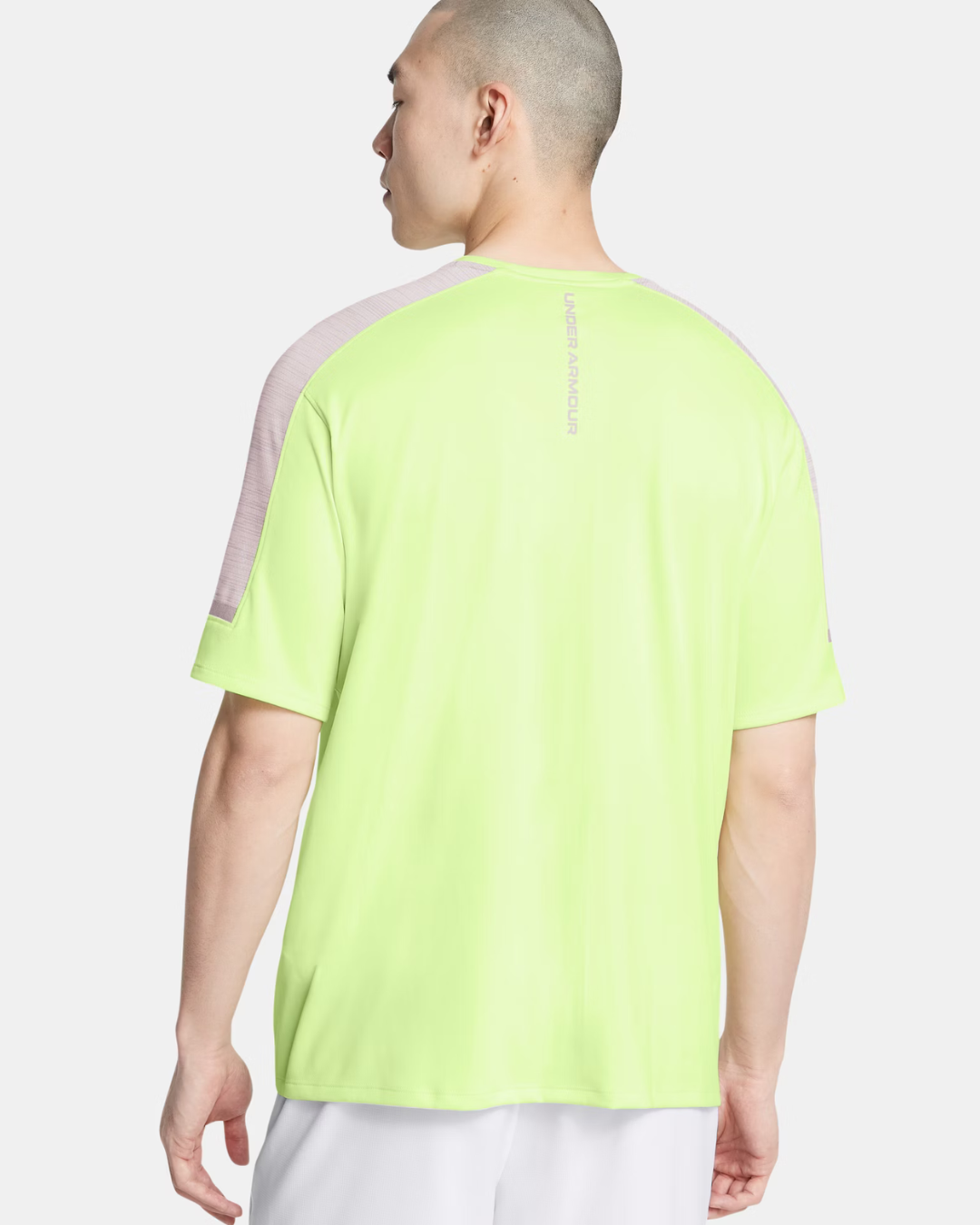 T-shirt Under Armour Running Tech Utility - Jaune/Gris