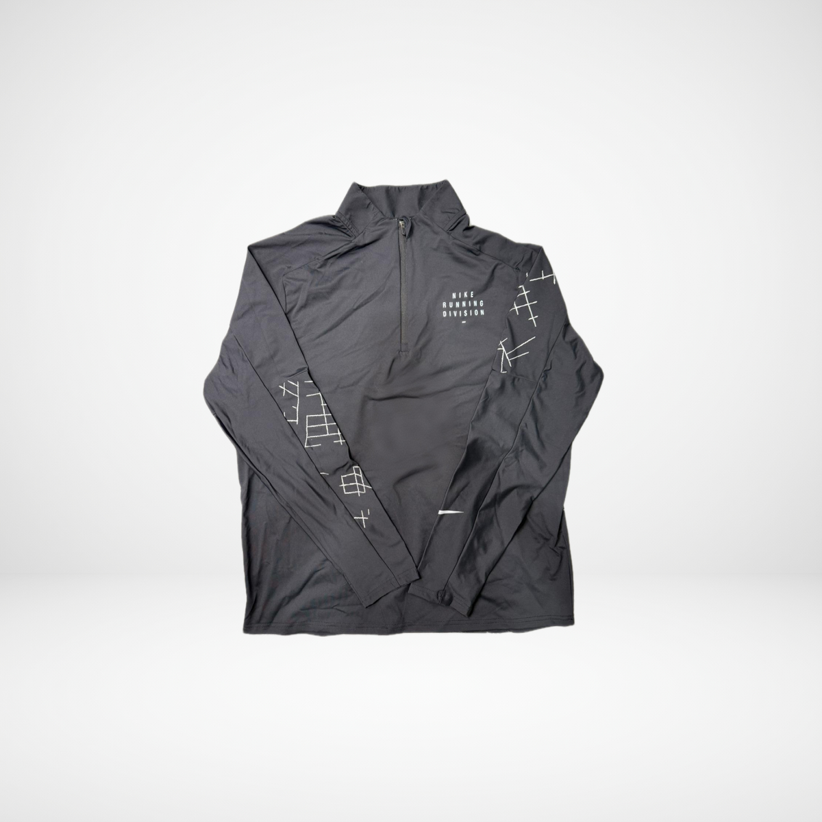Haut 1/4 Zip Nike Running Division - Noir Graphique
