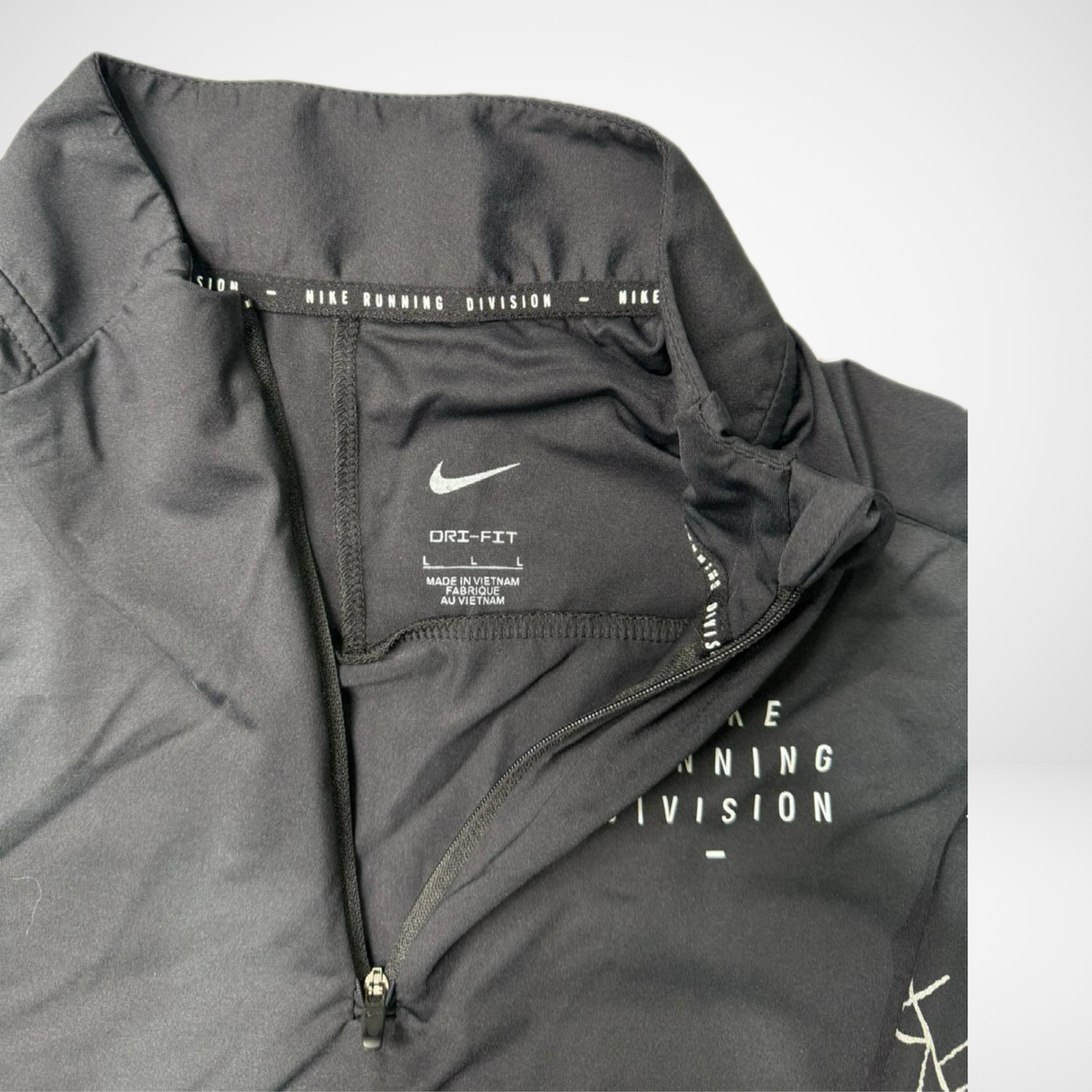 Haut 1/4 Zip Nike Running Division - Noir Graphique