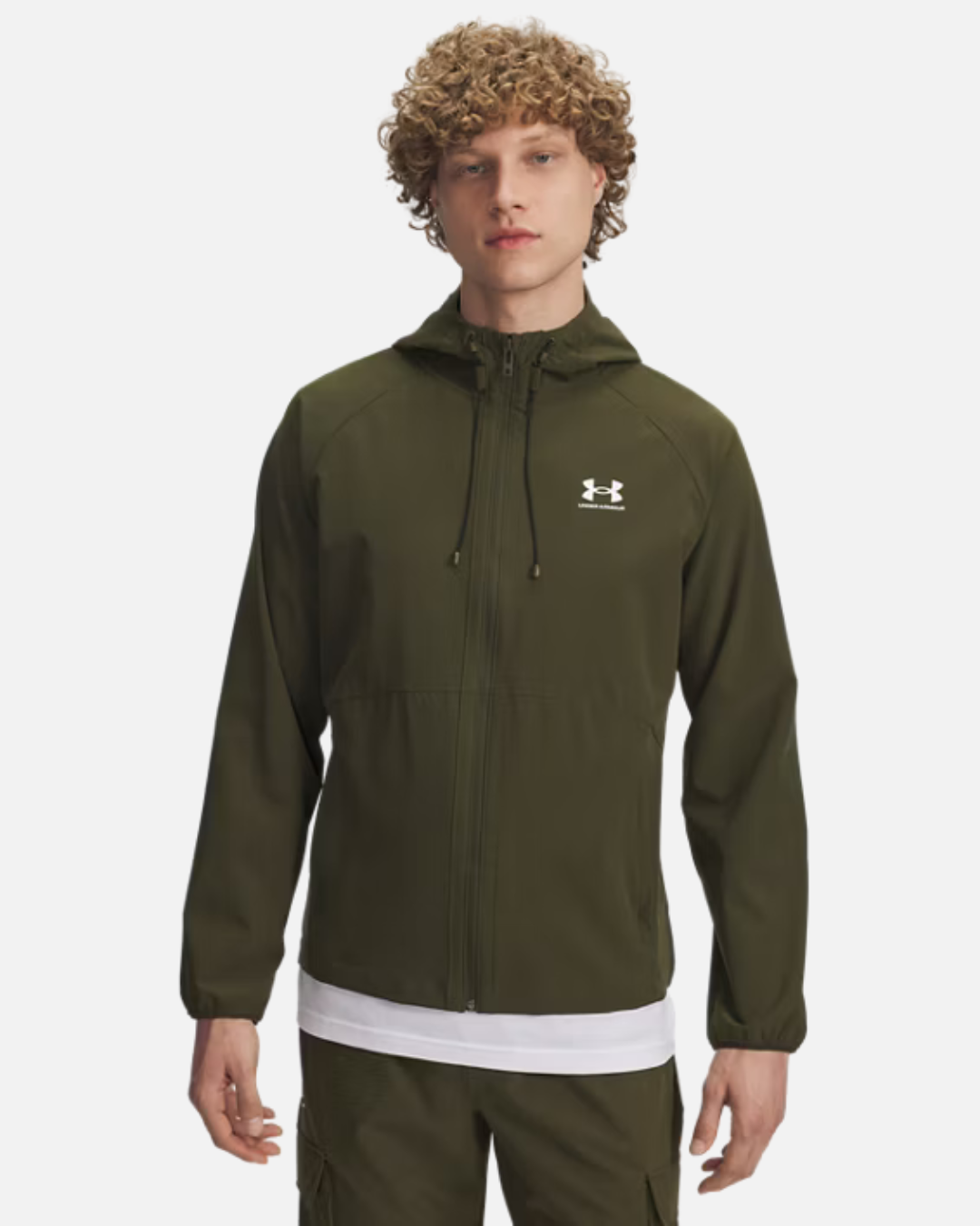 Veste Under Armour Running Stretch Woven - Kaki