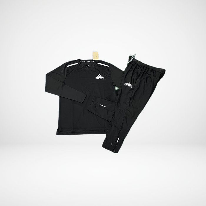 Ensemble Technique Nike Trail - T-Shirt Manche Longue & Pantalon
