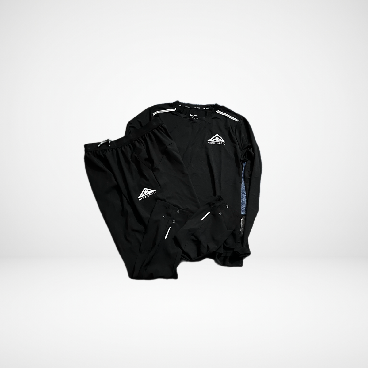 Ensemble Technique Nike Trail - T-Shirt Manche Longue & Pantalon