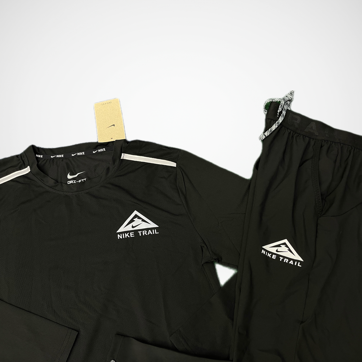 Ensemble Technique Nike Trail - T-Shirt Manche Longue & Pantalon
