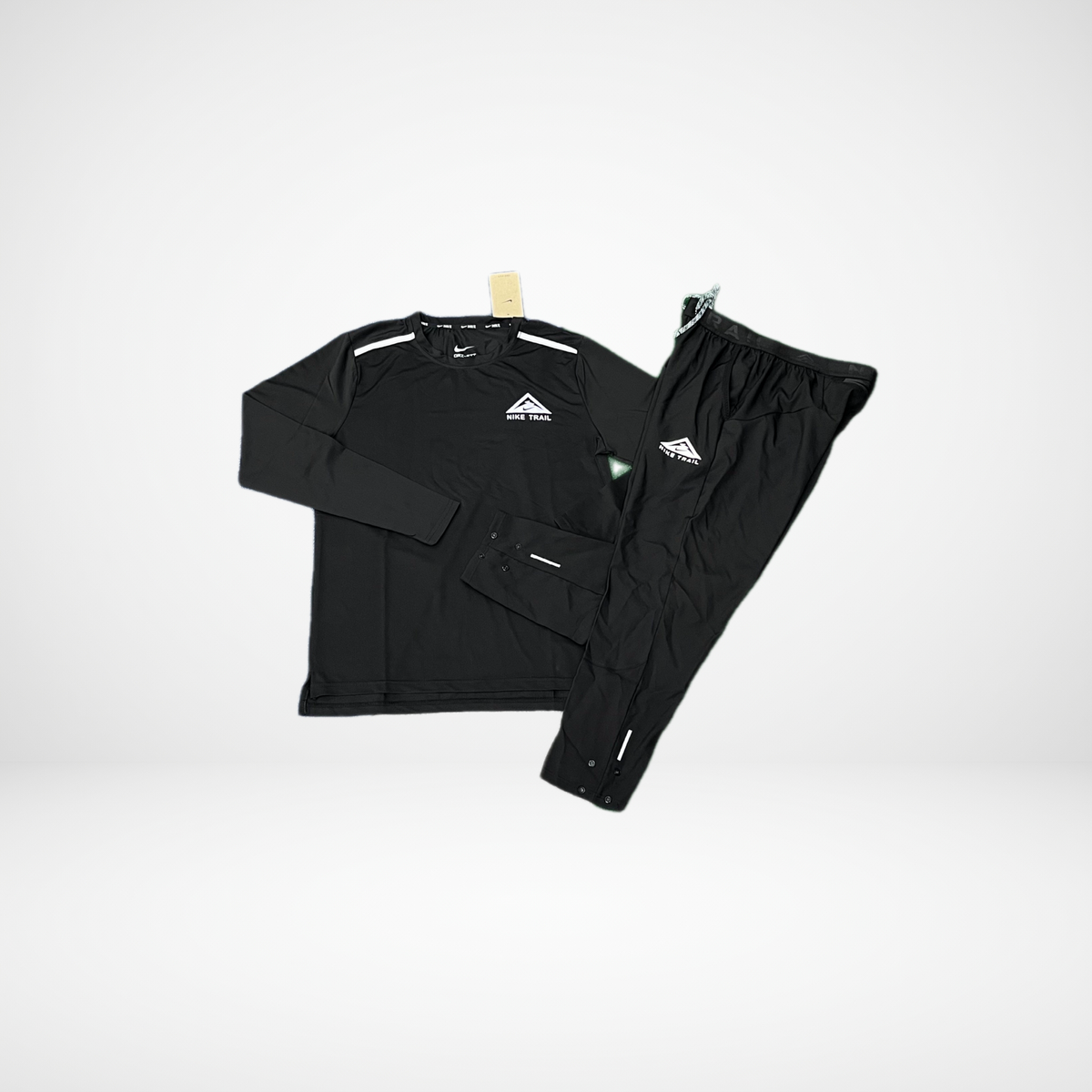 Ensemble Technique Nike Trail - T-Shirt Manche Longue & Pantalon