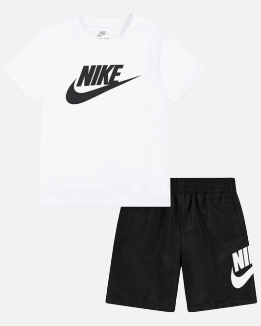 Ensemble T-shirt Short Nike Enfant - Blanc/Noir