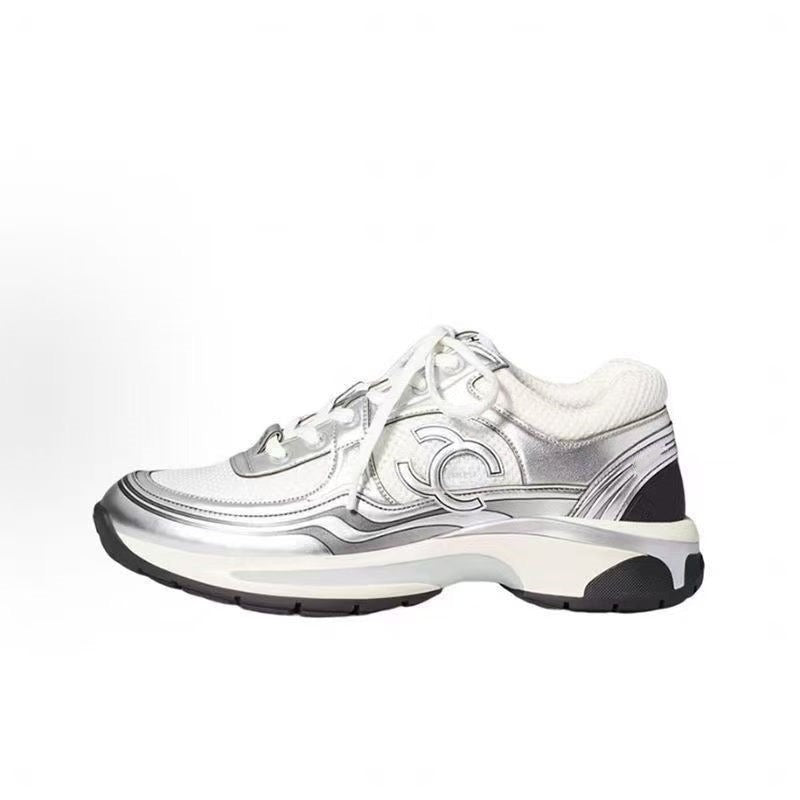 Chanel Sneaker Suede Calfskin & Mesh