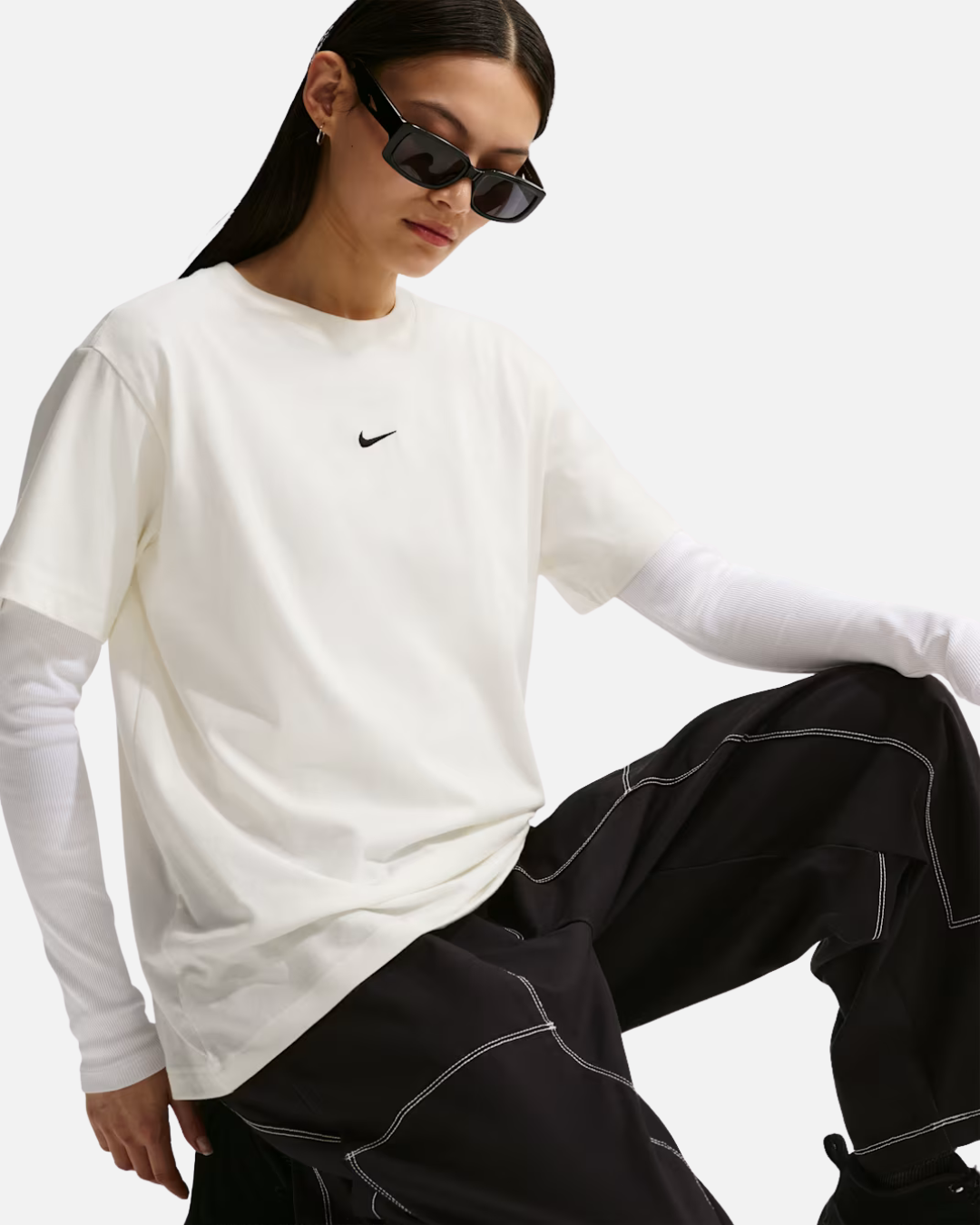 T-shirt Nike Sportswear Classic Femme - Blanc