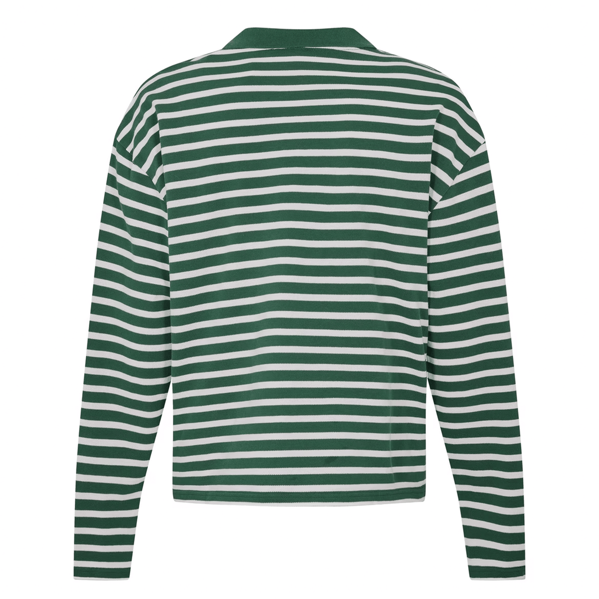 Summit Pique Long Sleeve Polo 'Forest White'