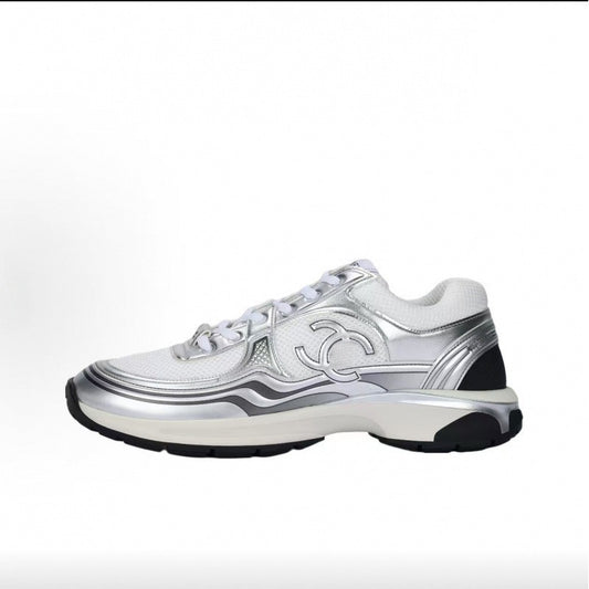 Chanel Sneaker Suede Calfskin & Mesh