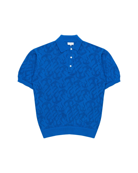 Beams 12 Gauge Mesh Polo Shirt