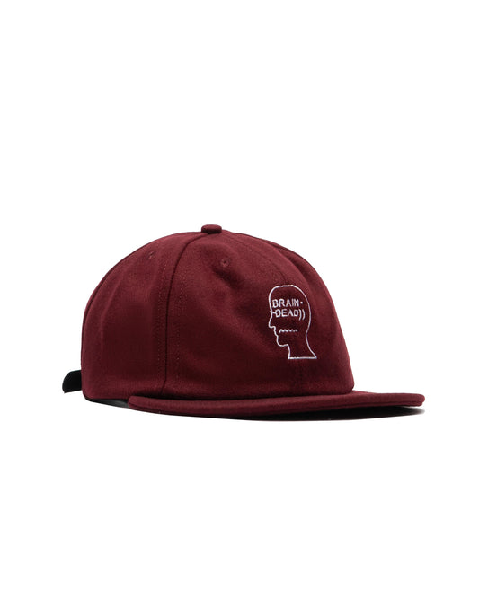 Brain Dead Flannel Classic Logohead 6 Panel Hat
