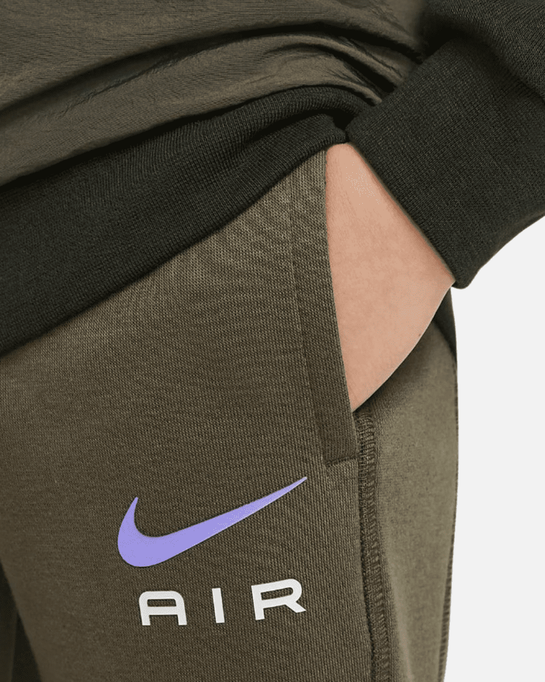 Ensemble Sportswear Nike Air Crew Enfant - Kaki