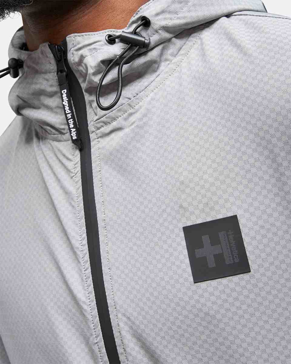 Veste à capuche Helvetica Comet - Gris