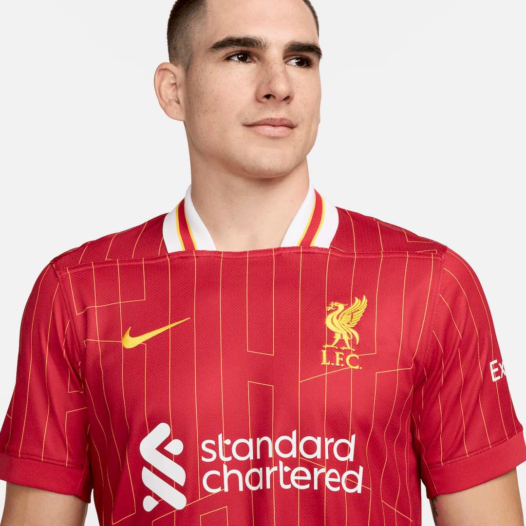 Maillot Liverpool Domicile 2024/2025- Rouge/Blanc