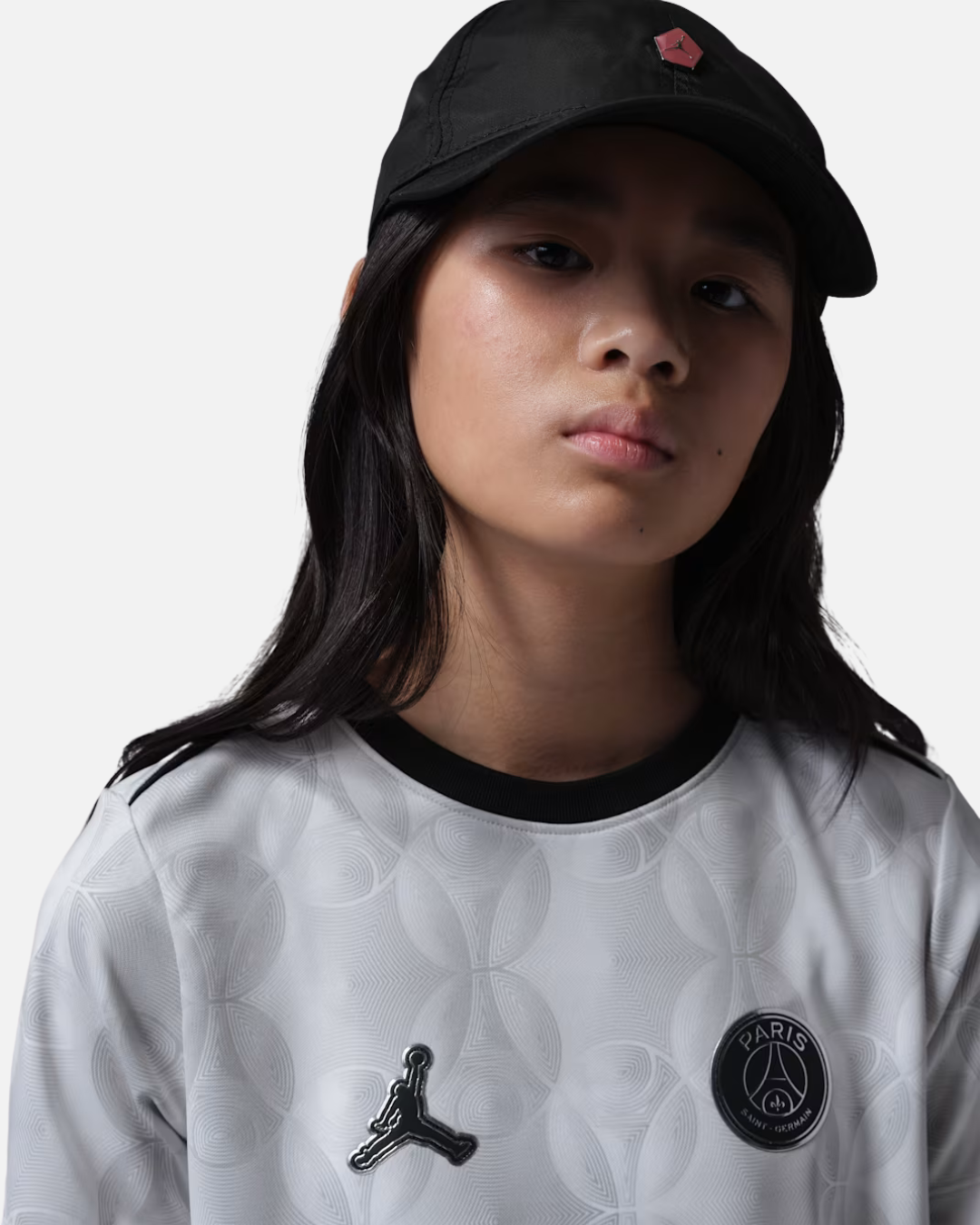 Maillot Pré-match PSG Pro Night Edition 2026 Junior - Blanc/Noir