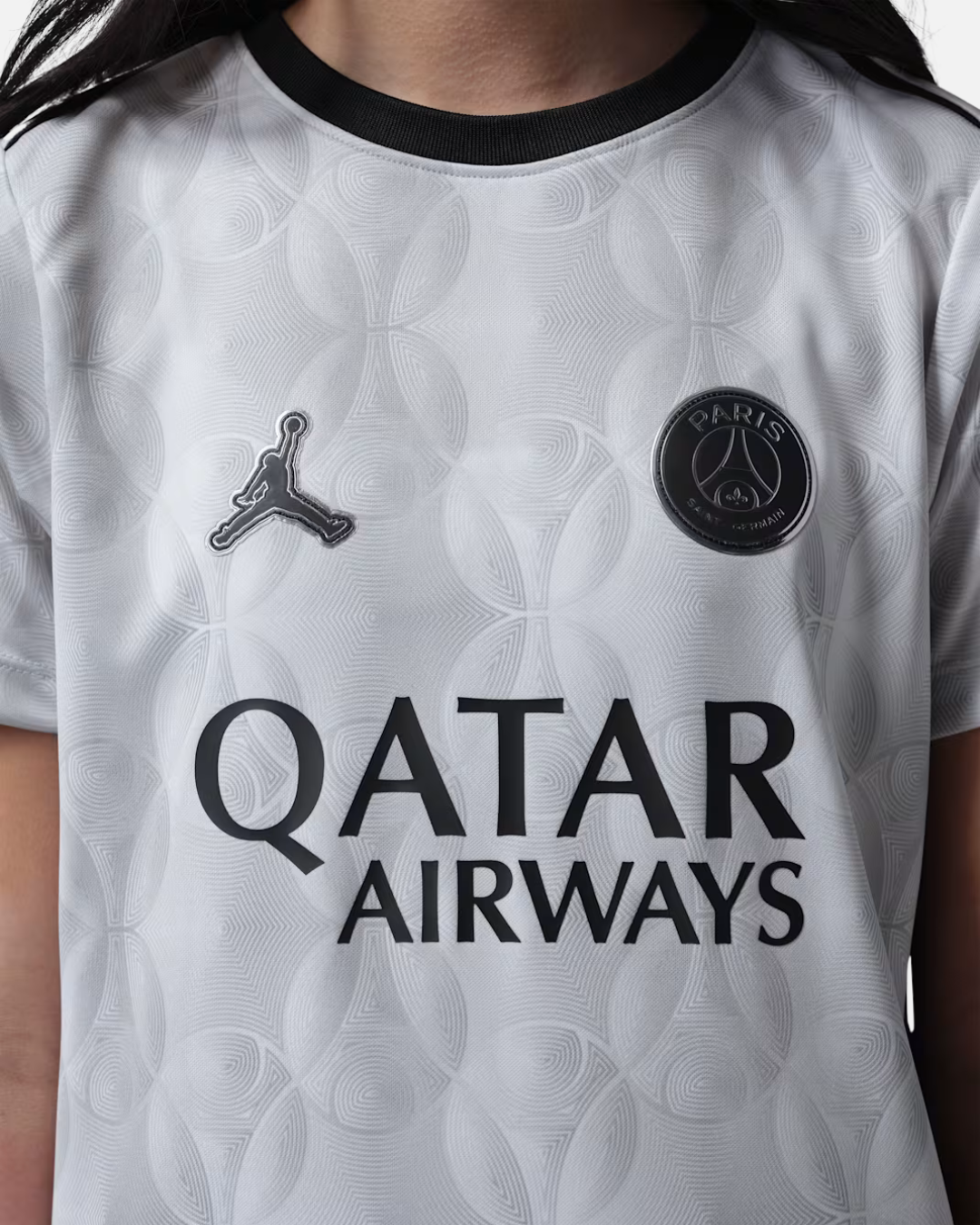 Maillot Pré-match PSG Pro Night Edition 2026 Junior - Blanc/Noir