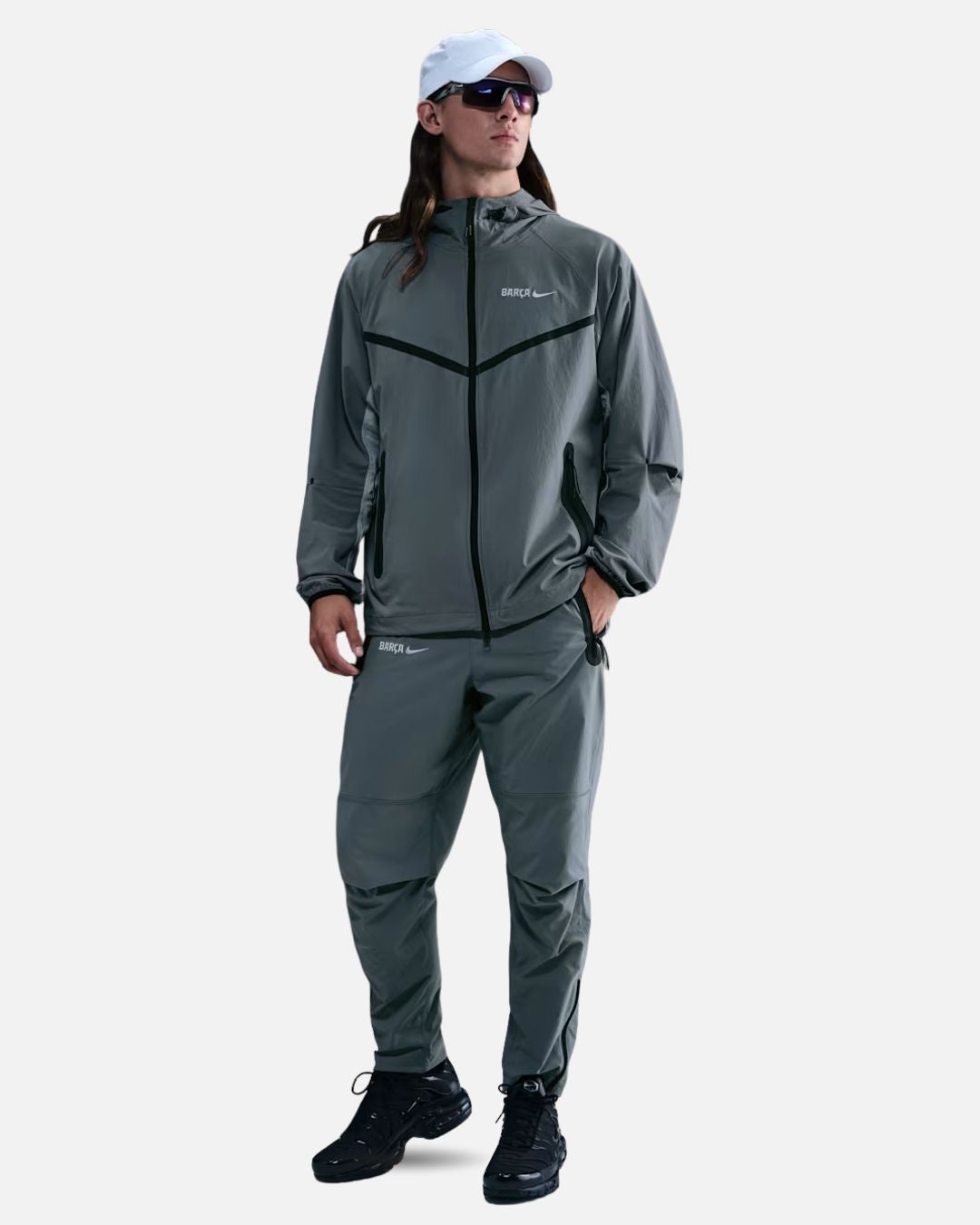 Pantalon de survêtement tissé FC Barcelone Tech - Gris
