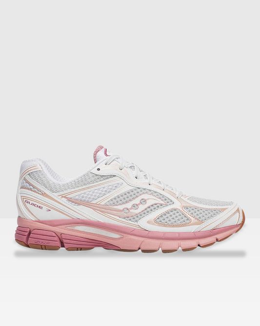 Saucony Progrid Guide 7 - Blanc/Rose