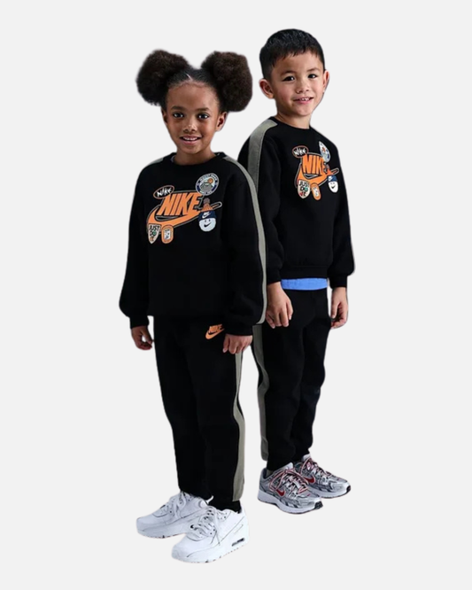Survêtement Nike Fleece Enfant - Noir/orange