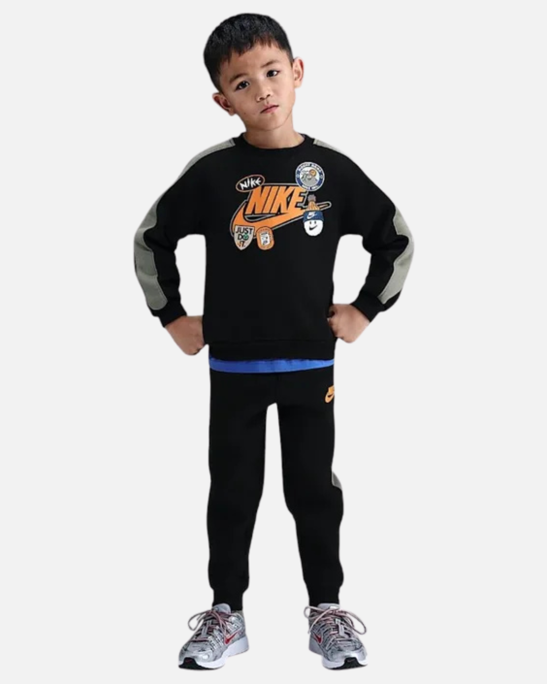 Survêtement Nike Fleece Enfant - Noir/orange