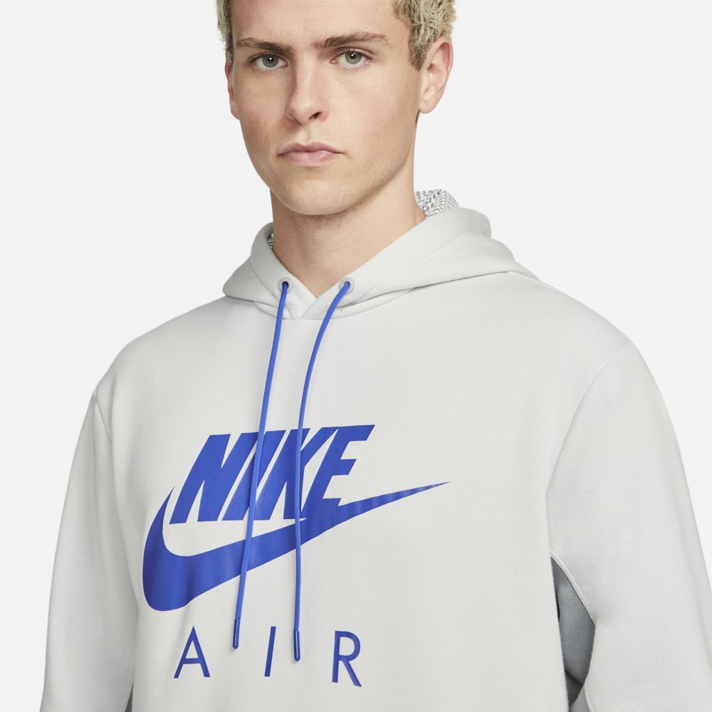 Sweat à capuche Nike Air Fleece - Gris/Bleu