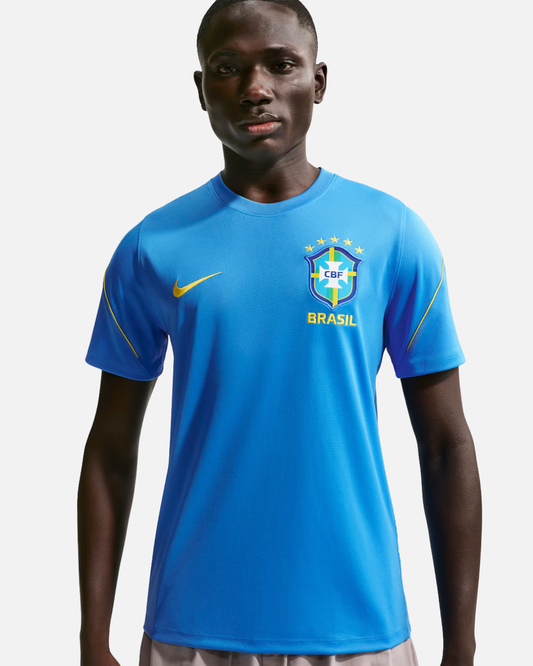 Haut d'entrainement Brésil Coupe du Monde 2026 - Bleu/Jaune