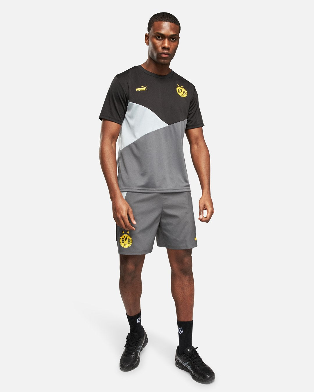 T-shirt Dortmund  - Noir/Gris