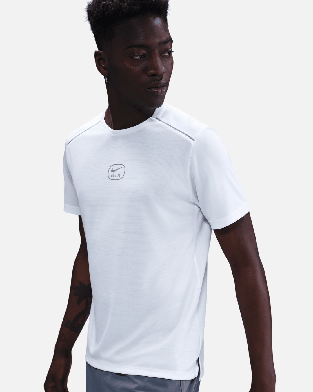 T-shirt Nike Running Air - Blanc/Doré