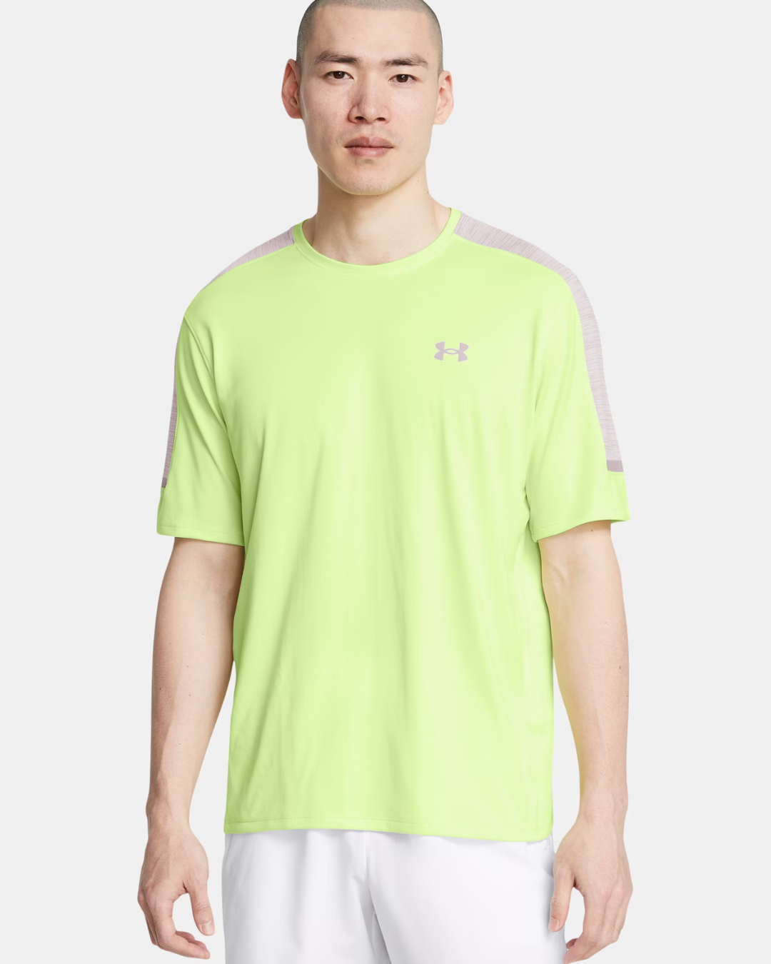 T-shirt Under Armour Running Tech Utility - Jaune/Gris
