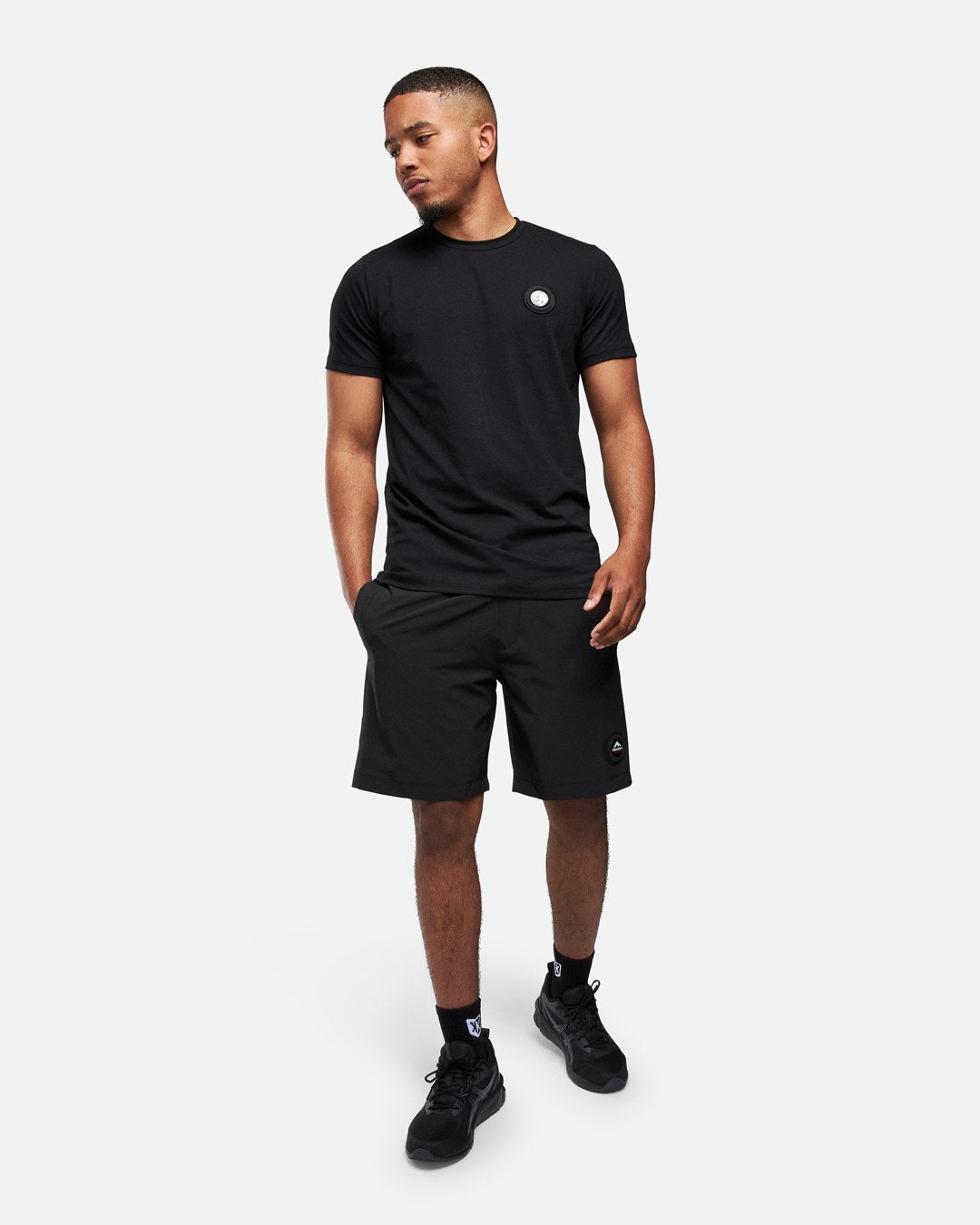 T-shirt Helvetica Ajaccio - Noir