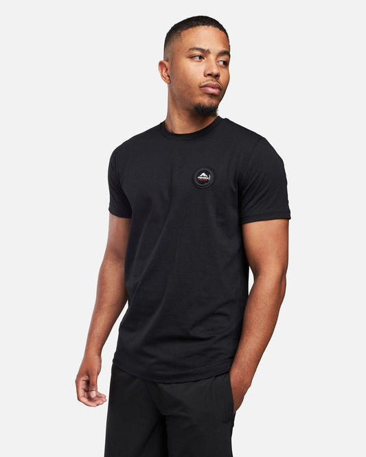 T-shirt Helvetica Ajaccio - Noir