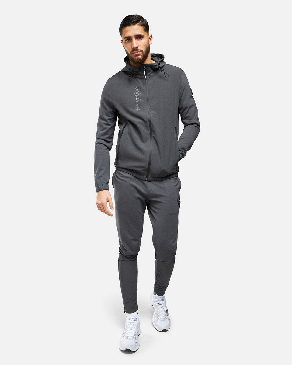 Veste à capuche Helvetica Beta - Gris