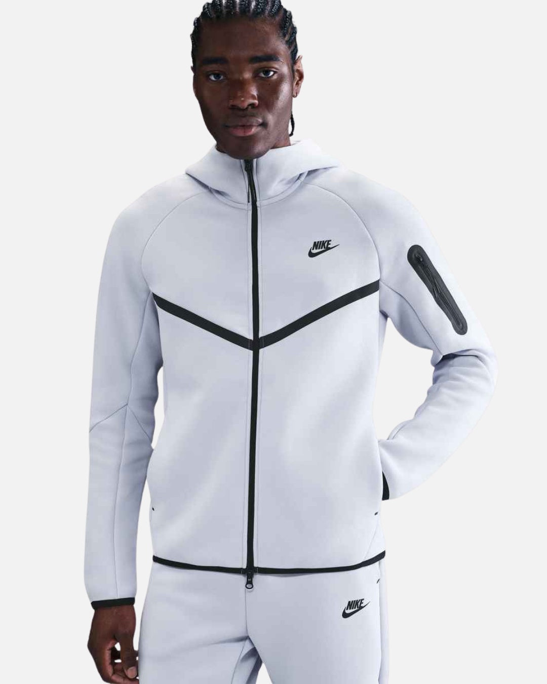Veste à capuche Nike Tech Fleece Windrunner - Gris