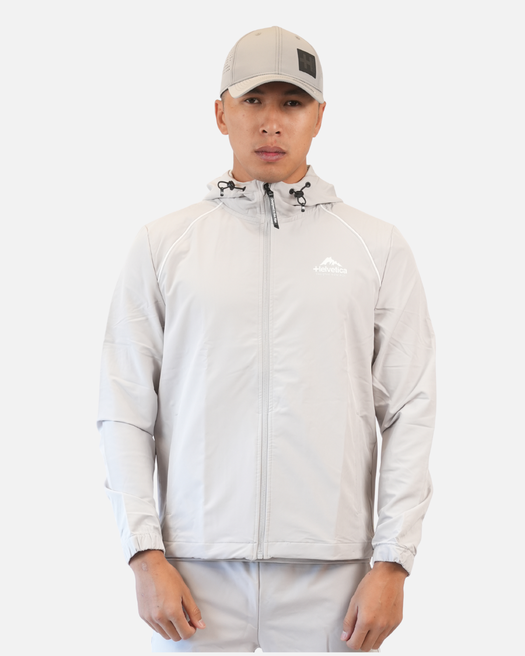 Veste de survêtement Helvetica Wells - Gris
