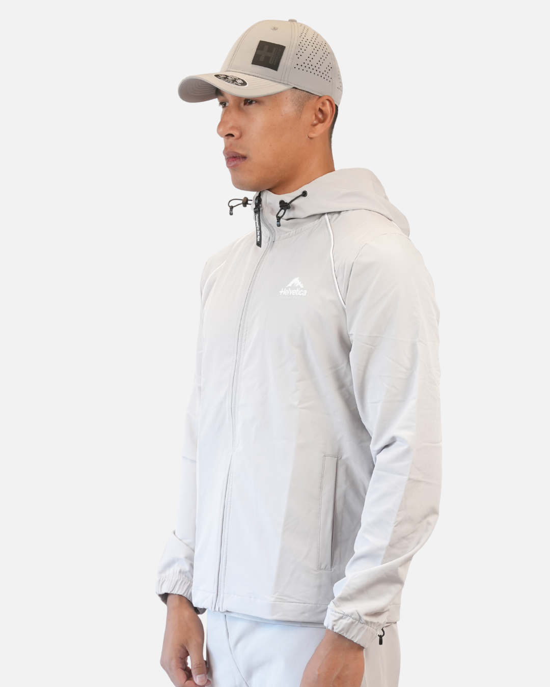 Veste de survêtement Helvetica Wells - Gris