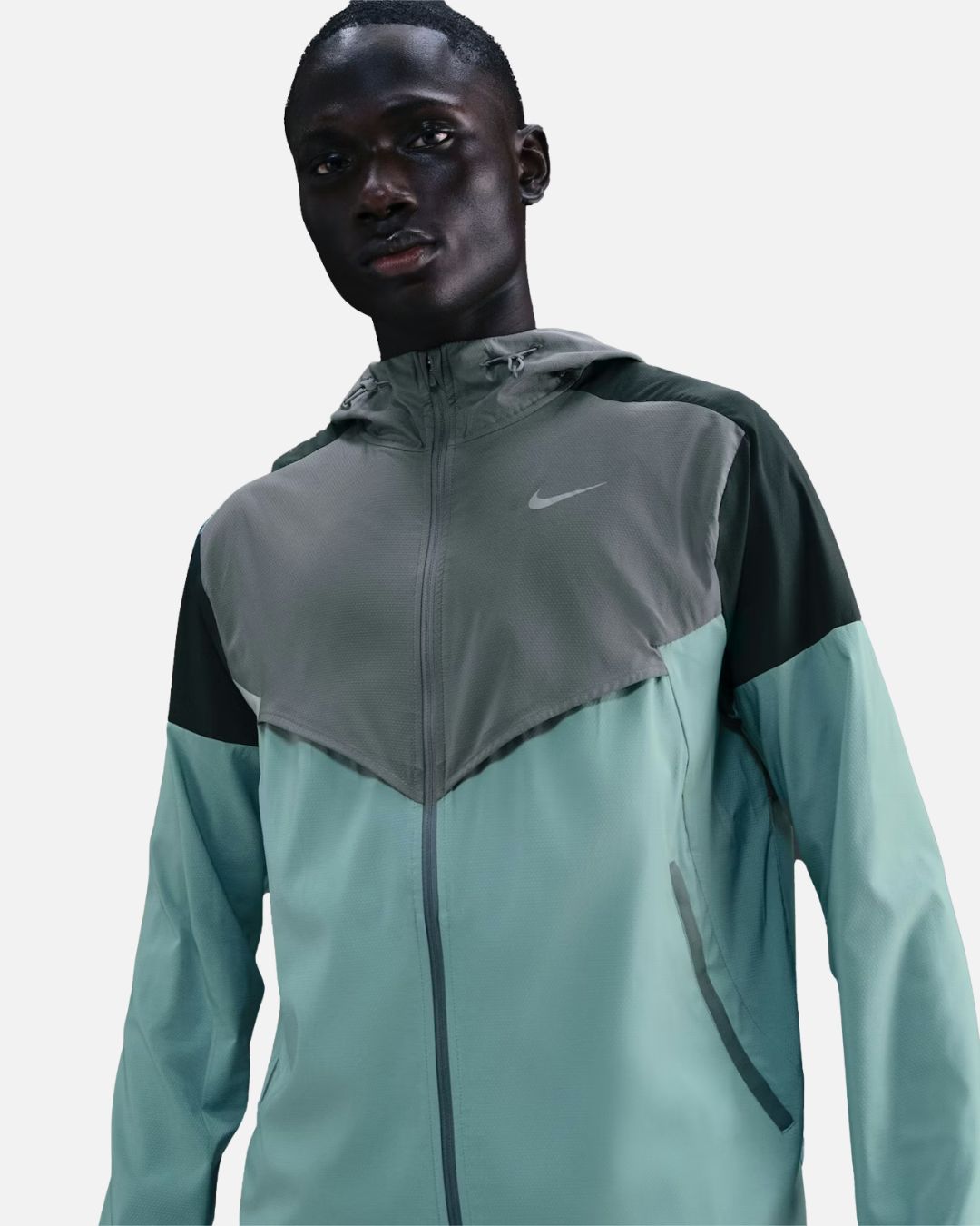 Veste de survêtement Nike Impossibly Light Windrunner - Gris/Vert