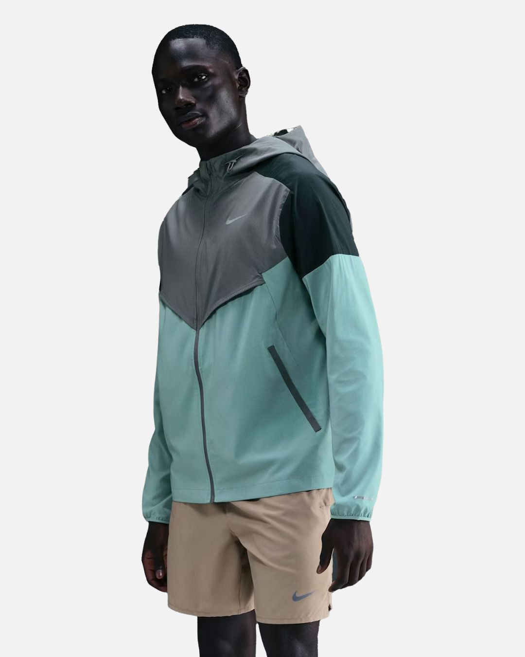 Veste de survêtement Nike Impossibly Light Windrunner - Gris/Vert