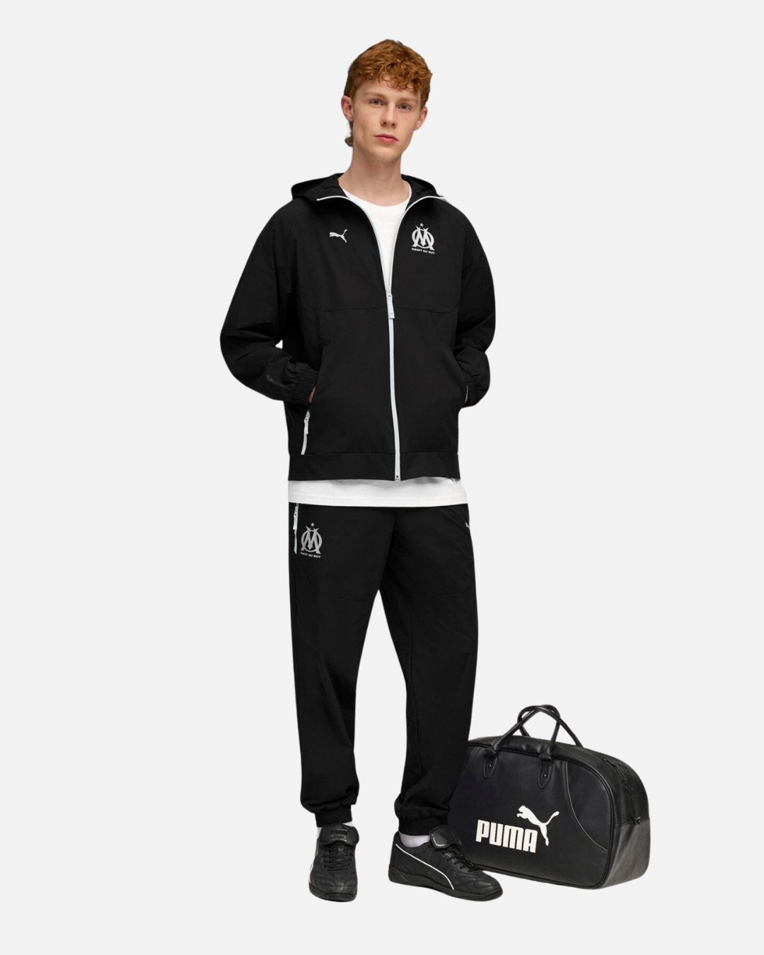 Veste de survêtement Olympique de Marseille 2025/2026 - Noir
