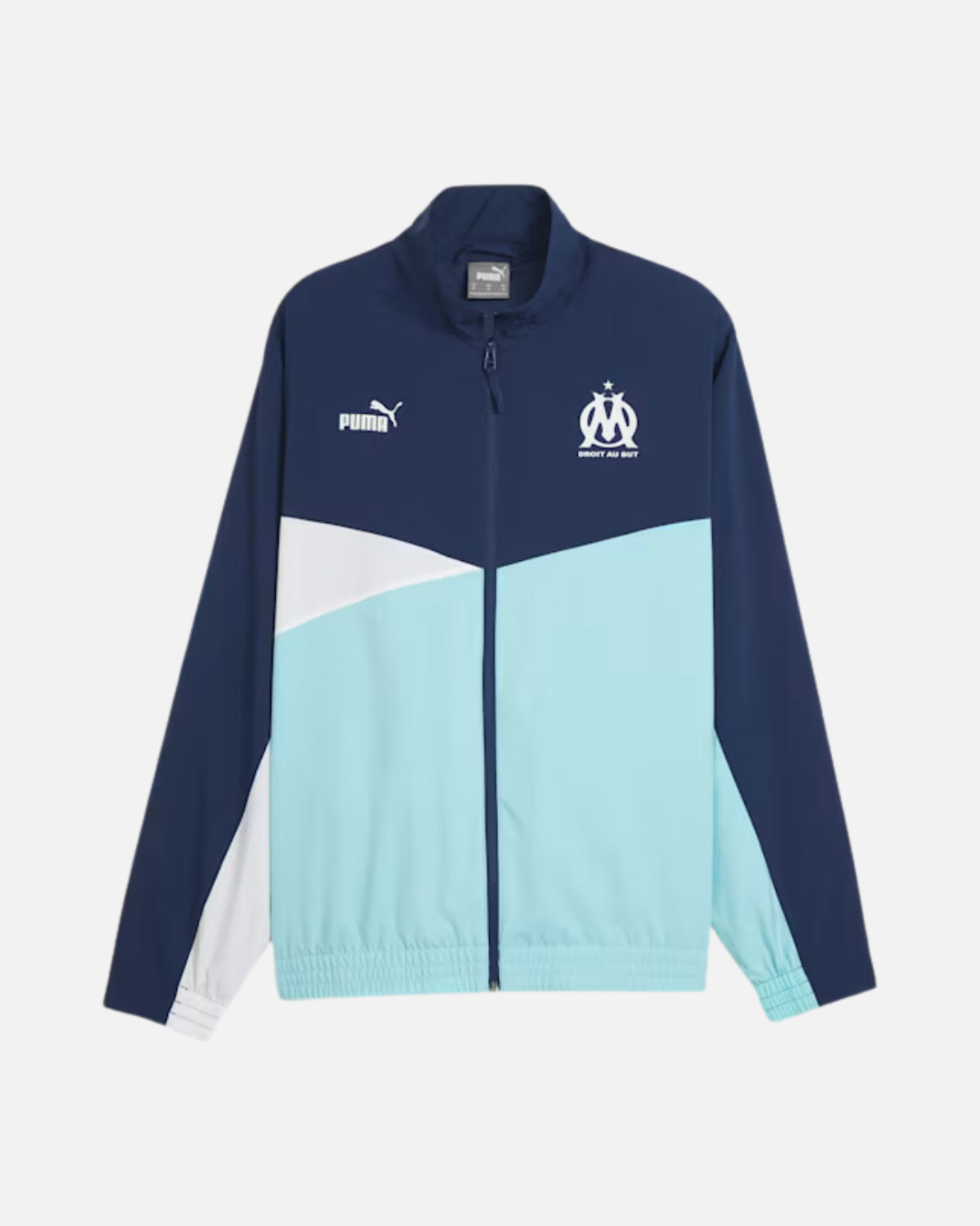 Veste de survêtement OM - Bleu/Blanc