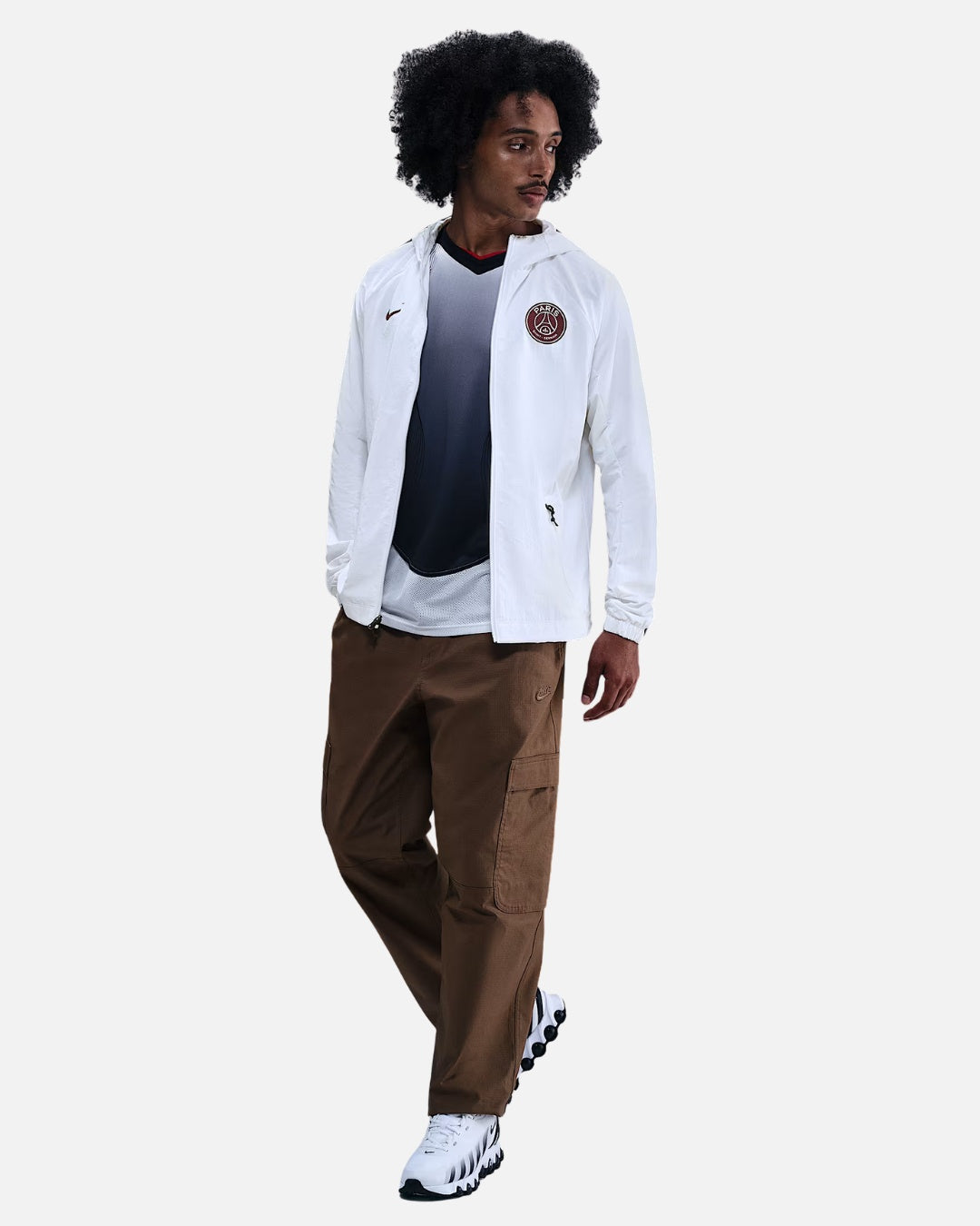 Veste tissée PSG 2025/2026 - Blanc
