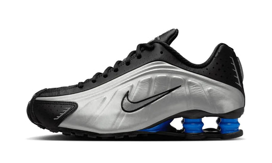 Shox R4 Metallic Silver Black Racer Blue