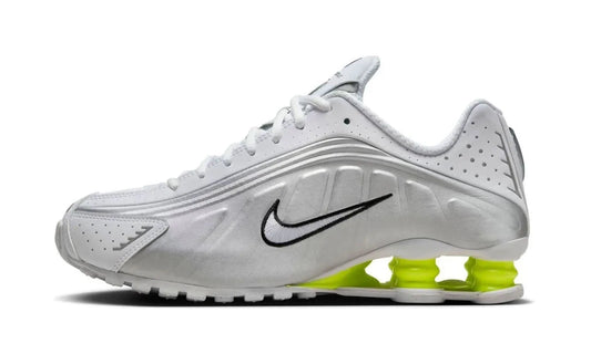 Shox R4 White Metallic Silver Volt